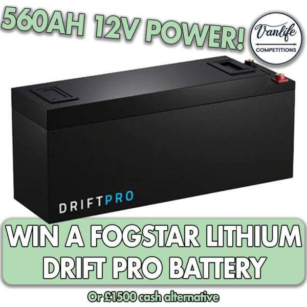 WIN a 560Ah Fogstar drift pro Lithium Battery!