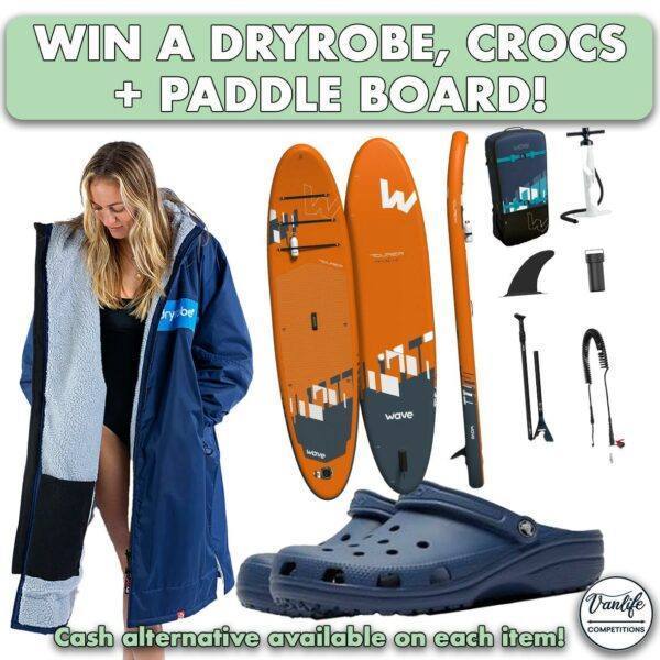 Win a Dryrobe + Paddleboard+ Crocs Bundle!